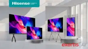 Partnership Exertis AV met Hisense Commercial Display