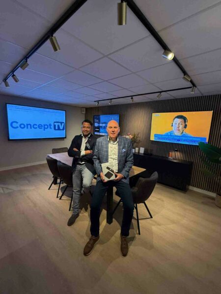 Eddy Nijland en Hans Loovers van Concept TV