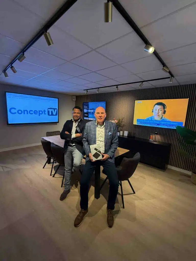 Eddy Nijland en Hans Loovers van Concept TV