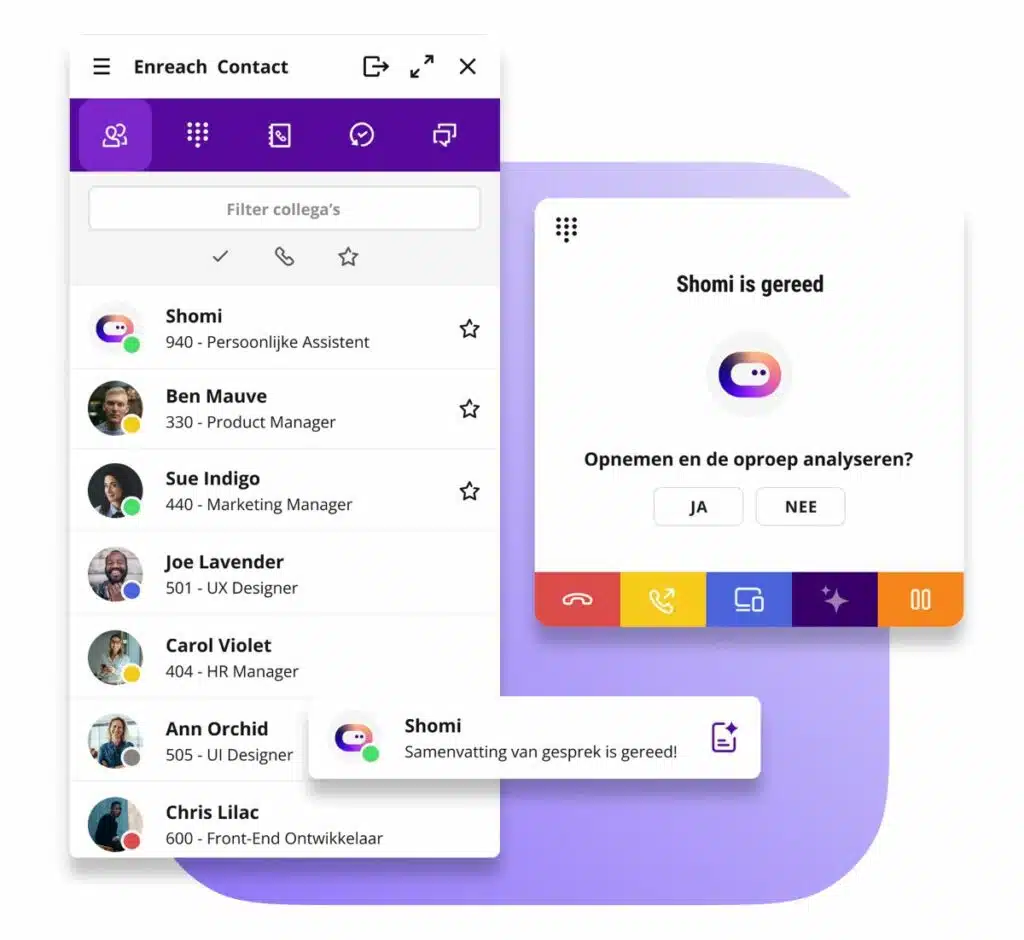 Enreach introduceert met Shomi AI-assistent voor slimme zakelijke communicatie